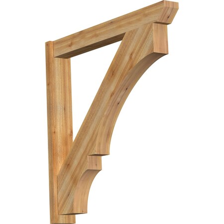 Ekena Millwork Balboa Slat Rough Sawn Outlooker, Western Red Cedar, 6"W x 44"D x 44"H OUT06X44X44BOA06RWR